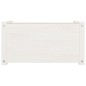 vidaXL Pflanzkübel Weiß 60x31x31 cm Massivholz Kiefer vidaXL Pflanzkübel Weiß 60x31x31 cm Massivholz Kiefer