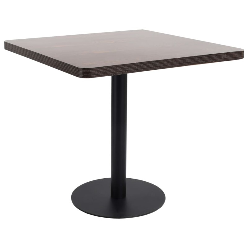 Bistrotisch Dunkelbraun 80x80 cm MDF Bistrotisch Dunkelbraun 80x80 cm MDF