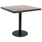 Bistrotisch Dunkelbraun 80x80 cm MDF Bistrotisch Dunkelbraun 80x80 cm MDF
