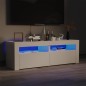 TV-Schrank mit LED-Leuchten Hochglanz-Weiß 120x35x40 cm TV-Schrank mit LED-Leuchten Hochglanz-Weiß 120x35x40 cm