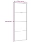 Schiebetür Aluminium und ESG Glas 76x205 cm Schwarz Schiebetür Aluminium und ESG Glas 76x205 cm Schwarz