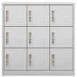 Schließfachschrank Hellgrau 90x45x92,5 cm Stahl Schließfachschrank Hellgrau 90x45x92,5 cm Stahl