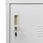 Schließfachschrank Hellgrau 90x45x92,5 cm Stahl Schließfachschrank Hellgrau 90x45x92,5 cm Stahl