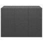vidaXL Garten-Kissenbox PE Rattan 145x100x103 cm Schwarz vidaXL Garten-Kissenbox PE Rattan 145x100x103 cm Schwarz