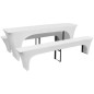 vidaXL 3-tlg. Hussen-Set für Biertisch und Bänke Weiß 220x70x80 cm vidaXL 3-tlg. Hussen-Set für Biertisch und Bänke Weiß 220x70x80 cm
