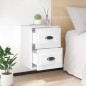 Wand-Nachttische 2 Stk. Hochglanz-Weiß 41,5x36x53 cm Wand-Nachttische 2 Stk. Hochglanz-Weiß 41,5x36x53 cm