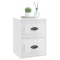 Wand-Nachttische 2 Stk. Hochglanz-Weiß 41,5x36x53 cm Wand-Nachttische 2 Stk. Hochglanz-Weiß 41,5x36x53 cm