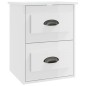 Wand-Nachttische 2 Stk. Hochglanz-Weiß 41,5x36x53 cm Wand-Nachttische 2 Stk. Hochglanz-Weiß 41,5x36x53 cm