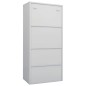 Kleiderschrank Hellgrau 80x50x180 cm Stahl Kleiderschrank Hellgrau 80x50x180 cm Stahl