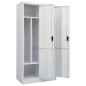 Kleiderschrank Hellgrau 80x50x180 cm Stahl Kleiderschrank Hellgrau 80x50x180 cm Stahl