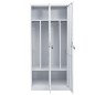 Kleiderschrank Hellgrau 80x50x180 cm Stahl Kleiderschrank Hellgrau 80x50x180 cm Stahl