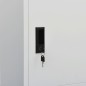 Kleiderschrank Hellgrau 80x50x180 cm Stahl Kleiderschrank Hellgrau 80x50x180 cm Stahl