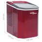 vidaXL Eiswürfelbereiter Rot 1,4 L 15 kg / 24 h vidaXL Eiswürfelbereiter Rot 1,4 L 15 kg / 24 h