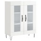 Highboard Hochglanz-Weiß 69,5x34x180 cm Holzwerkstoff Highboard Hochglanz-Weiß 69,5x34x180 cm Holzwerkstoff