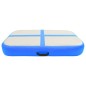 Aufblasbare Gymnastikmatte mit Pumpe 60x100x20 cm PVC Blau Aufblasbare Gymnastikmatte mit Pumpe 60x100x20 cm PVC Blau