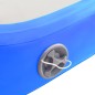 Aufblasbare Gymnastikmatte mit Pumpe 60x100x20 cm PVC Blau Aufblasbare Gymnastikmatte mit Pumpe 60x100x20 cm PVC Blau