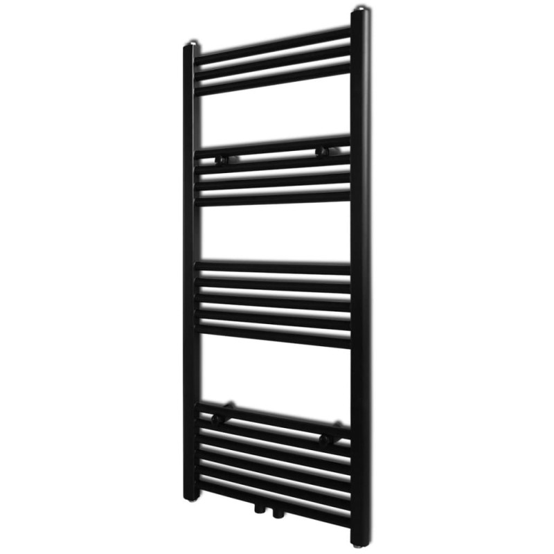 Handtuchheizkörper Warmwasser Gerade Schwarz 500x1160 mm Handtuchheizkörper Warmwasser Gerade Schwarz 500x1160 mm