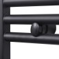 Handtuchheizkörper Warmwasser Gerade Schwarz 500x1160 mm Handtuchheizkörper Warmwasser Gerade Schwarz 500x1160 mm
