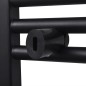 Handtuchheizkörper Warmwasser Gerade Schwarz 500x1160 mm Handtuchheizkörper Warmwasser Gerade Schwarz 500x1160 mm