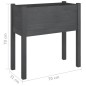 Pflanzkübel 2 Stk. Grau 70x31x70 cm Massivholz Kiefer Pflanzkübel 2 Stk. Grau 70x31x70 cm Massivholz Kiefer
