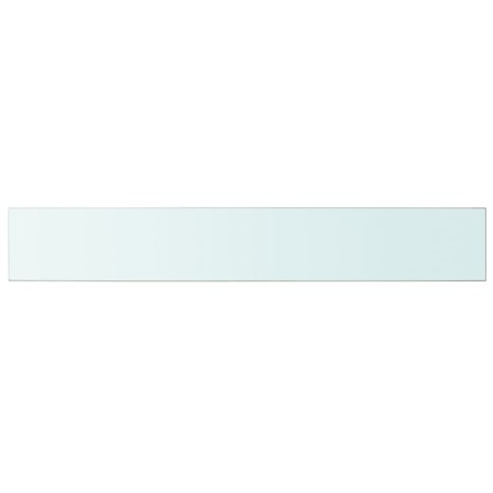 vidaXL Regalboden Glas Transparent 100 cm x 15 cm