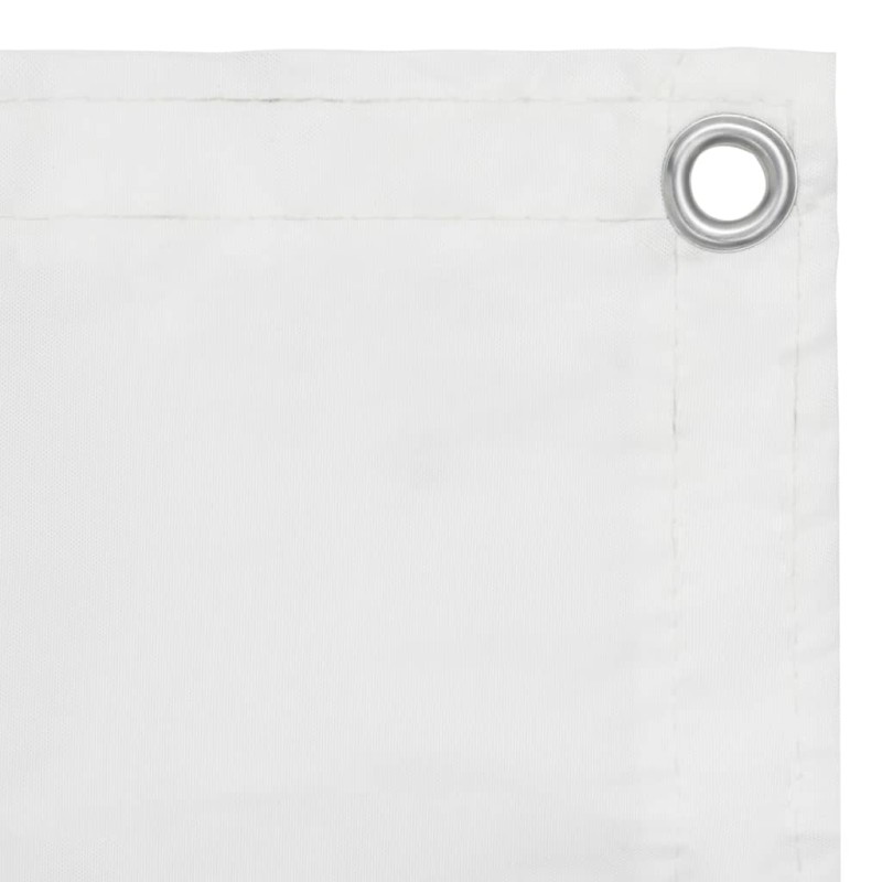 Balkon-Sichtschutz Weiß 90x600 cm Oxford-Gewebe Balkon-Sichtschutz Weiß 90x600 cm Oxford-Gewebe