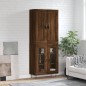 Highboard Braun Eichen-Optik 69,5x34x180 cm Holzwerkstoff Highboard Braun Eichen-Optik 69,5x34x180 cm Holzwerkstoff