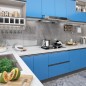 Selbstklebende Möbelfolie Azurblau 500 x 90 cm PVC Selbstklebende Möbelfolie Azurblau 500 x 90 cm PVC