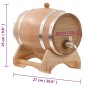 Weinfass mit Hahn Eichenholz Massiv 6 L Weinfass mit Hahn Eichenholz Massiv 6 L