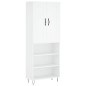 vidaXL Highboard Weiß 69,5x34x180 cm Holzwerkstoff vidaXL Highboard Weiß 69,5x34x180 cm Holzwerkstoff