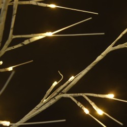 vidaXL Weihnachtsbaum 180 LEDs 1,8 m Warmweiß Indoor Outdoor
