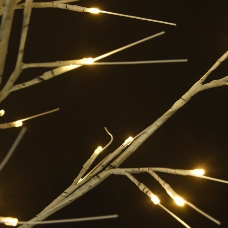 vidaXL Weihnachtsbaum 180 LEDs 1,8 m Warmweiß Indoor Outdoor