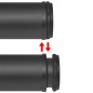 4x höhenverstellbares Tischbein Schwarz 710 mm 4x höhenverstellbares Tischbein Schwarz 710 mm