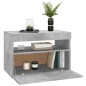 TV-Schränke LED-Leuchten 2 Stk. Betongrau 60x35x40 cm TV-Schränke LED-Leuchten 2 Stk. Betongrau 60x35x40 cm