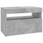 TV-Schränke LED-Leuchten 2 Stk. Betongrau 60x35x40 cm TV-Schränke LED-Leuchten 2 Stk. Betongrau 60x35x40 cm