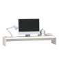 vidaXL Monitorständer Weiß 100x27x15 cm Massivholz Kiefer vidaXL Monitorständer Weiß 100x27x15 cm Massivholz Kiefer