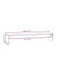 vidaXL Monitorständer Weiß 100x27x15 cm Massivholz Kiefer vidaXL Monitorständer Weiß 100x27x15 cm Massivholz Kiefer