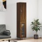 Highboard Braun Eichen-Optik 34,5x34x180 cm Holzwerkstoff Highboard Braun Eichen-Optik 34,5x34x180 cm Holzwerkstoff