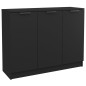 Sideboard Schwarz 90,5x30x70 cm Holzwerkstoff Sideboard Schwarz 90,5x30x70 cm Holzwerkstoff