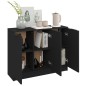 Sideboard Schwarz 90,5x30x70 cm Holzwerkstoff Sideboard Schwarz 90,5x30x70 cm Holzwerkstoff
