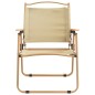Campingstühle 2 Stk. Beige 54x55x78 cm Oxford-Gewebe Campingstühle 2 Stk. Beige 54x55x78 cm Oxford-Gewebe