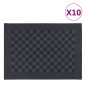 Geschirrtücher 10 Stk. Schwarz und Grau 50x70 cm Baumwolle Geschirrtücher 10 Stk. Schwarz und Grau 50x70 cm Baumwolle