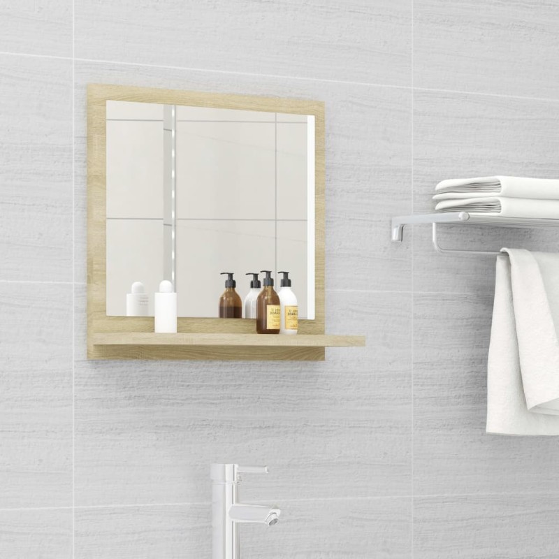 Badspiegel Sonoma-Eiche 40x10,5x37 cm Holzwerkstoff Badspiegel Sonoma-Eiche 40x10,5x37 cm Holzwerkstoff