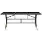Gartentisch Grau 170 x 80 x 74 cm Poly Rattan Gartentisch Grau 170 x 80 x 74 cm Poly Rattan
