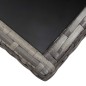Gartentisch Grau 170 x 80 x 74 cm Poly Rattan Gartentisch Grau 170 x 80 x 74 cm Poly Rattan