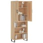 Highboard Sonoma-Eiche 69,5x34x180 cm Holzwerkstoff Highboard Sonoma-Eiche 69,5x34x180 cm Holzwerkstoff