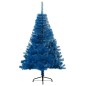 Künstlicher Halb-Weihnachtsbaum mit Ständer Blau 120 cm PVC Künstlicher Halb-Weihnachtsbaum mit Ständer Blau 120 cm PVC