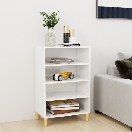 vidaXL Sideboard Hochglanz-Weiß 57x35x90 cm Holzwerkstoff
