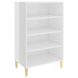 vidaXL Sideboard Hochglanz-Weiß 57x35x90 cm Holzwerkstoff