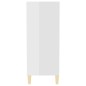 vidaXL Sideboard Hochglanz-Weiß 57x35x90 cm Holzwerkstoff vidaXL Sideboard Hochglanz-Weiß 57x35x90 cm Holzwerkstoff